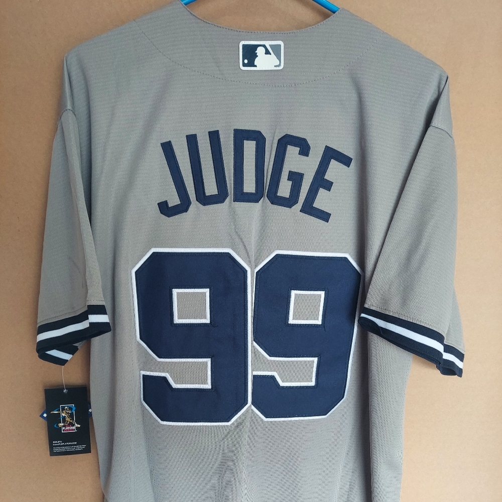 Aaron Judge NY Yankees Gray Stitched Jersey.  Brand New and Ships Same …